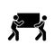 Mans, job, box, worker icon. Element of manufacturing icon. Premium quality graphic design icon. Signs and symbols collection icon
