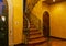 Mansion home interior front stairway entrance