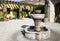 Mansion home outdoor fountain plaza