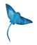 Manta Ray shape illustration. Symbol of freedom, beauty, elegance, peace, tranquility, wisdom.