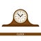 Mantel Clock Isolated