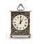 Mantel clock showing one o\'clock