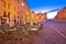 Mantova city Piazza Sordello evening view