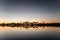 Mantova Mantua, Italy, Old Town skyline at sunset.