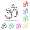 mantra icon. Elements of religion multi colored icons. Premium quality graphic design icon. Simple icon for websites, web design,