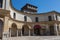 Mantua -Lombardy, Italy- Piazza Castello architecture view: Internal Colonnade