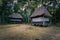 Manu National Park, Peru - August 07, 2017: Jungle lodges of Cocha Otorongo in the Amazon rainforest of Manu National Park, Peru