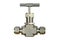 Manual ball valve or stainless steel ball valve on white background