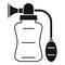 Manual breast pump icon, simple style