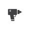 Manual electric driller icon vector