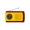 Manual radio receiver icon, flat style