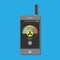 Manual radiometer verification of radiation contamination.