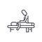 Manual therapy,massage,spa,osteopathy vector line icon, sign, illustration on background, editable strokes