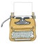 Manual typewriter keyboard portable vintage