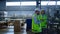 Manufacture workers checking warehouse production complex analysing shipment