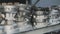 Manufactured gear motors, clean warehouse with gear motors. Gearboxes in stock