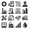 Manufacturing and Engineering Icons Set. Vector