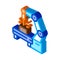 Manufacturing engineering machine isometric icon vector illustration
