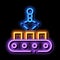 Manufacturing Product Selection Metallurgical neon glow icon illustration