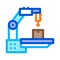 Manufacturing technology icon vector outline illustration