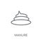 Manure linear icon. Modern outline Manure logo concept on white