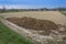 Manure used as fertilizer on meadow fields