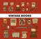 Manuscript and history vintage books old textbooks and feather