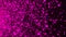 Many abstract small violet particles in space, computer generated abstract background, 3D rendering