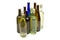 Many Assorted Wine Bottles with White Background