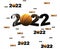 Many Basketball 2022 Designs with many Balls on White