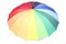 Many Beautiful colors on an umbrella
