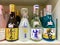 Many brand of Soju on shelf for sale