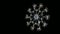 Many bulbs in a circle are composed lirfly on a black background.