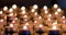 Many candlelight in shallow depth of field