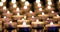 Many candles burning with shallow depth of field