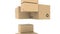 Many cartons, 3d rendering. Logistics, recycled packaging or delivery concepts
