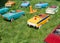 Many childrens vintage toy cars