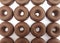 Many chocolate donuts