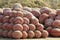 Many clay pots in india