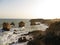 Many Cliffs on Albufeira beach