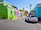 Many colorful houses, Bo Kaap district, Cape Town