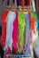 Many coloured sarongs.