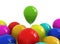 Many colourful balloons