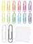 Many detailed glossy paperclips in various colors