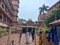 many devotees inside the ISKCON temple in Mayapur