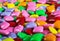 Many different colors chewing gum background