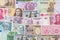 Many different currency banknotes from world country