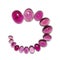 Many different size pink tourmaline cabochons