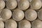 Many earthen pots or clay pots are kept for drying in the sun in the workshop