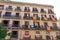 Many Flags and Banners on Barcelona Apartment